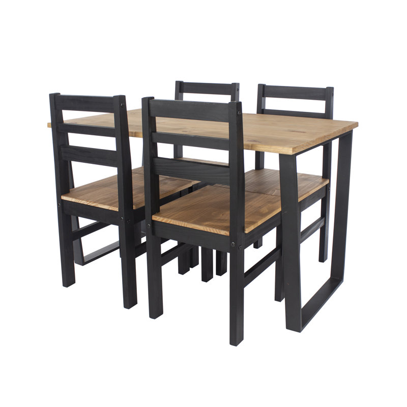 Texas 4 - Person Dining Set, 75cm H x 150cm W x 75cm D