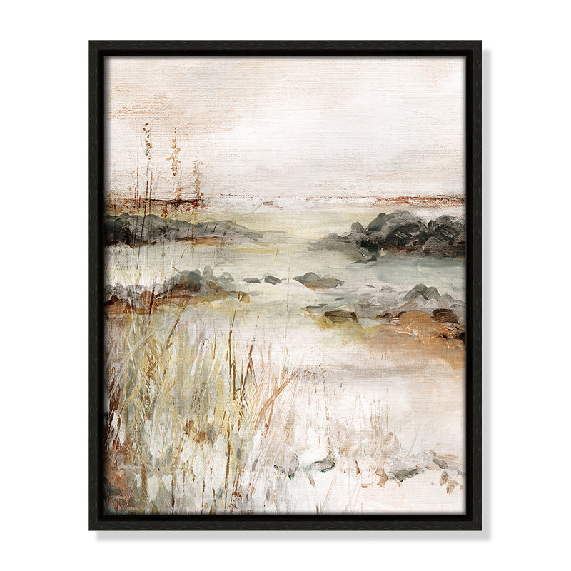 Wylder River's Meanderings Print by Carol Robinson, 15.5" H x 12.5" W, Espresso