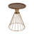 Hollow Edge Retro Art Pine Side Table