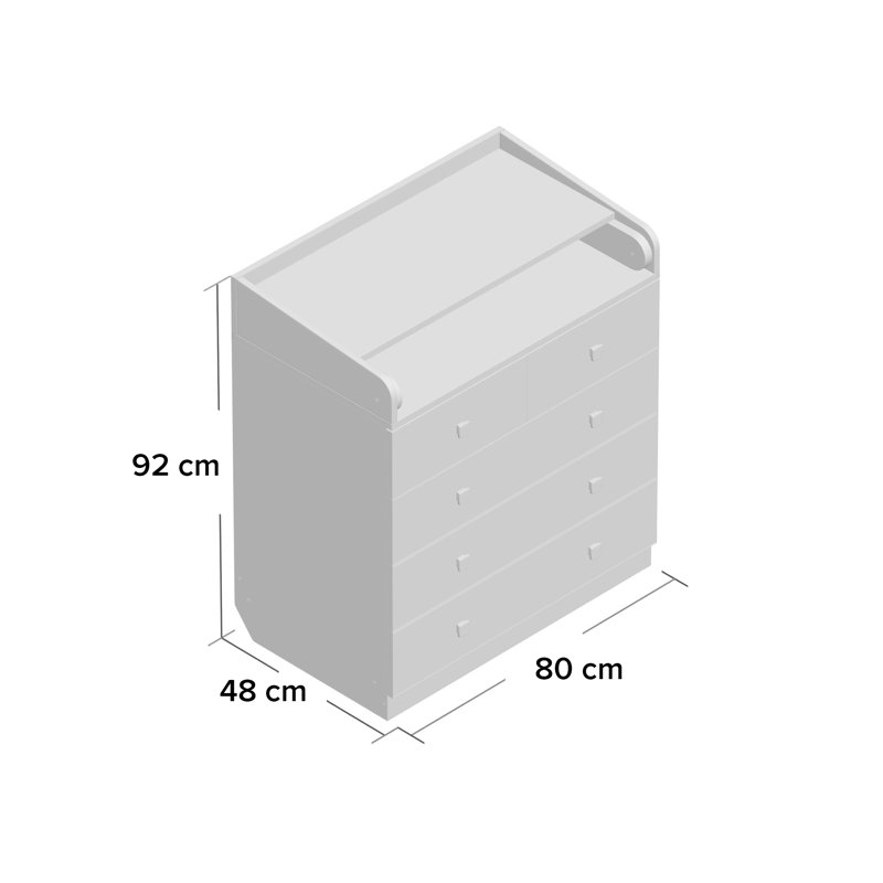Aarav 5 Drawer Changing Table