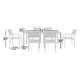 Bette 71'' Rectangular 6 - Person Outdoor Dining Set