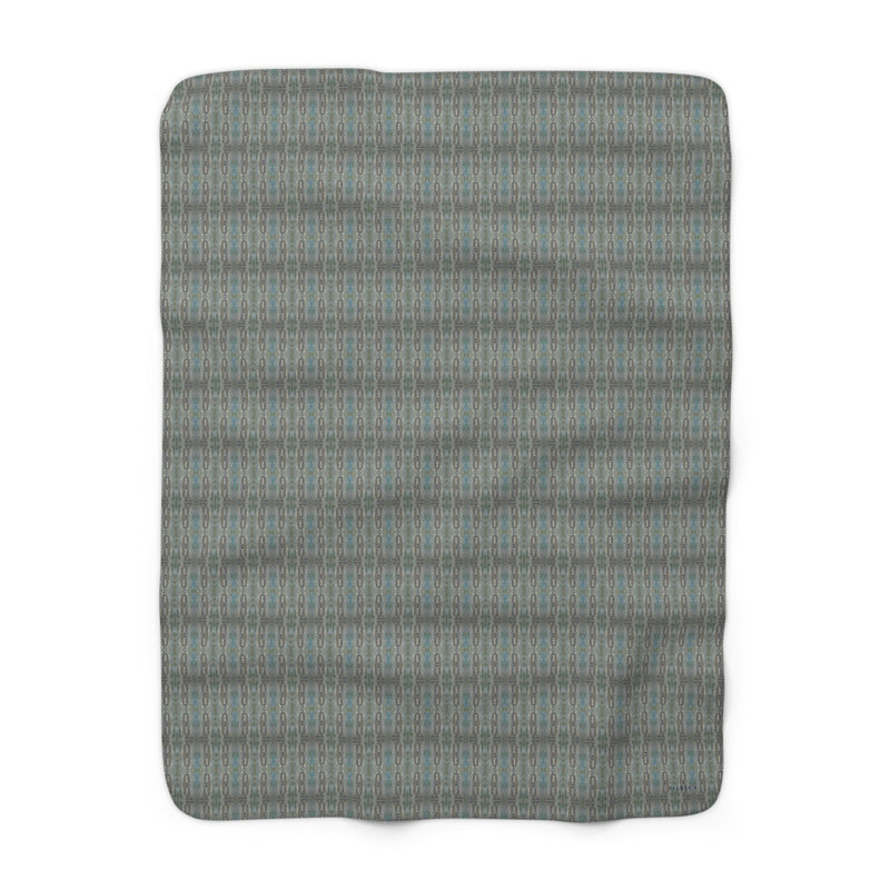 Jeté en molleton Sherpa - motif trompette