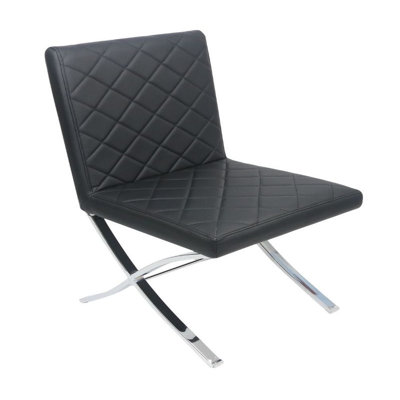 Cleopatra 19'' H Faux Leather Upholstered Parsons Chair