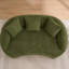 Causeuse incurvée moderne avec dossier incurvé et dossier amélioré, canapé en chenille 2 places pour espaces de vie minimalistes-953891273