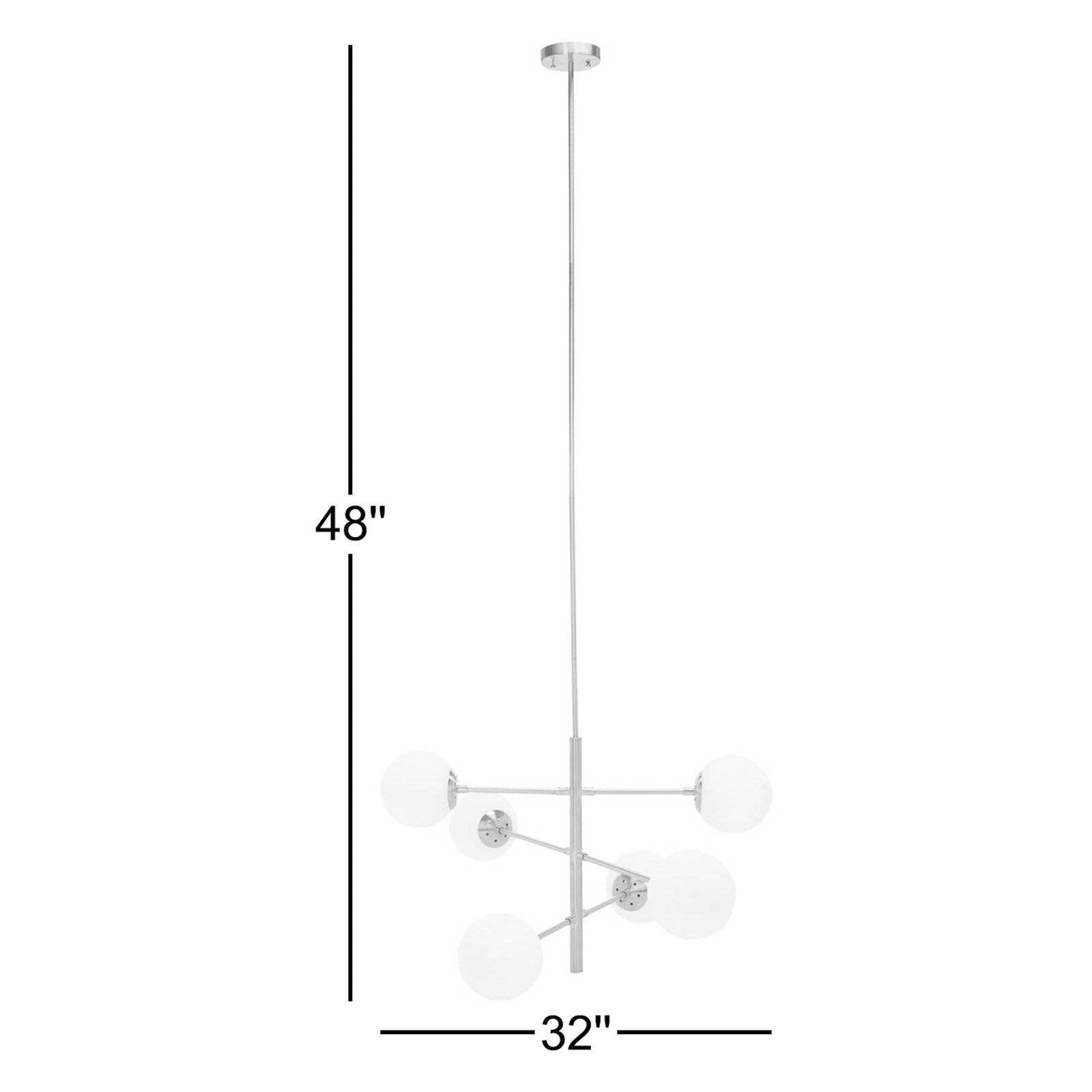 Alison 6 - Light Dimmable Chandelier
