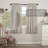 Peltier 100% Cotton Striped Room Darkening Rod Pocket Single Curtain Panel-692787547