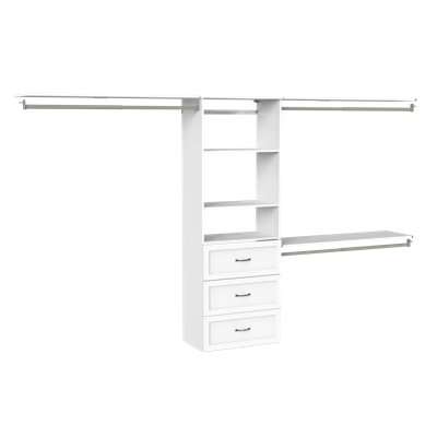 Hanging Tower with Top Shelves and Traditional Drawers