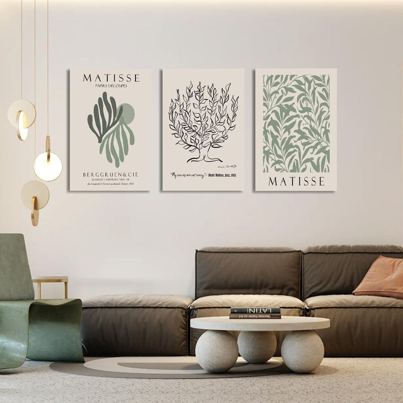3 Piece Wrapped Canvas Print, 40 cm H x 30 cm W