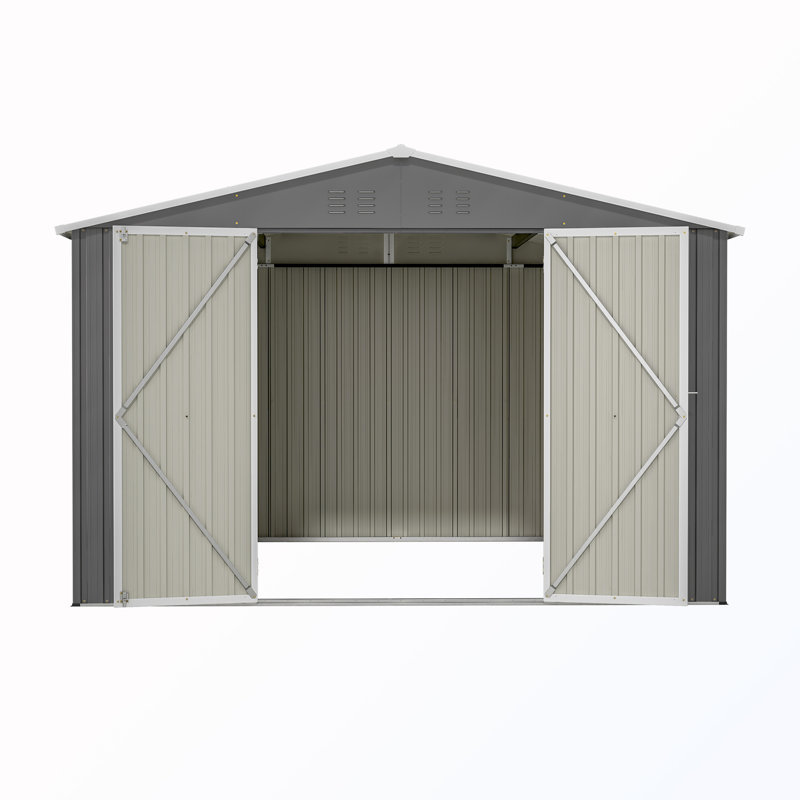 Remise de rangement extérieure avec portes verrouillables