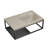 Lisse 24" Rectangle Concrete Wall-Mount Bathroom Sink With Matte Black Frame-112293715