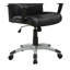 Chaise de bureau noire à roulettes