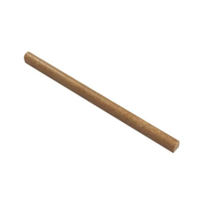 Carreau de doublure 12 pi x 0,5 po brun clair en travertin