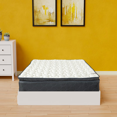 9" Medium Firm PillowTop Single Sided Hybrid Mattress with Unassembled Box Spring