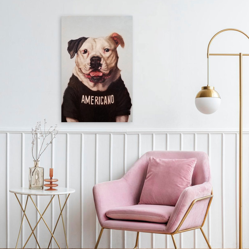 Americano - animaux, humour, chiens, café, H 24 po x l 16 po
