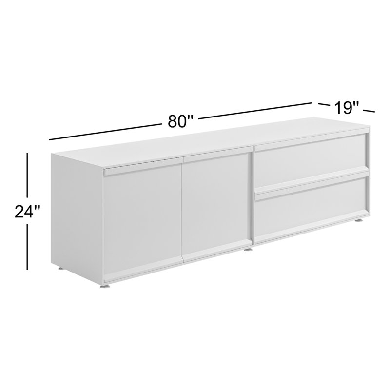 Superchoice 2 Door/2 Drawer Console, Putty