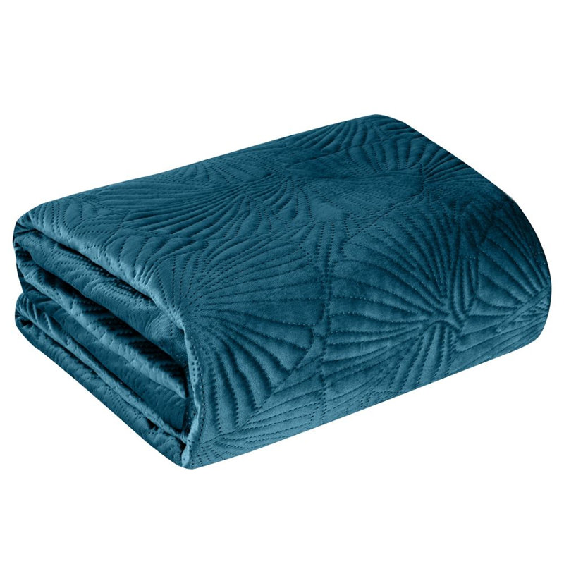 Keyaan Polyester Bedspread, W260 x L280cm, Black