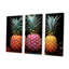 Neon Pinapple Nectar I - ensemble d'art sur toile ananas-107750529-107750533