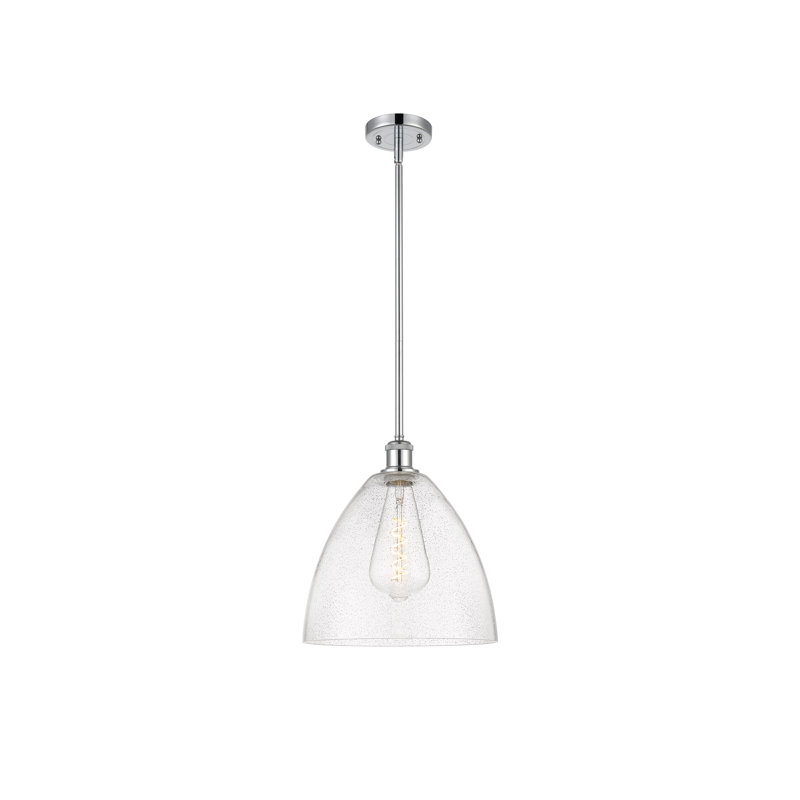 Angeliz 1 - Light Single Pendant, 45.75" H x 12" W x 12" D, No Bulb Included, Polished Chrome