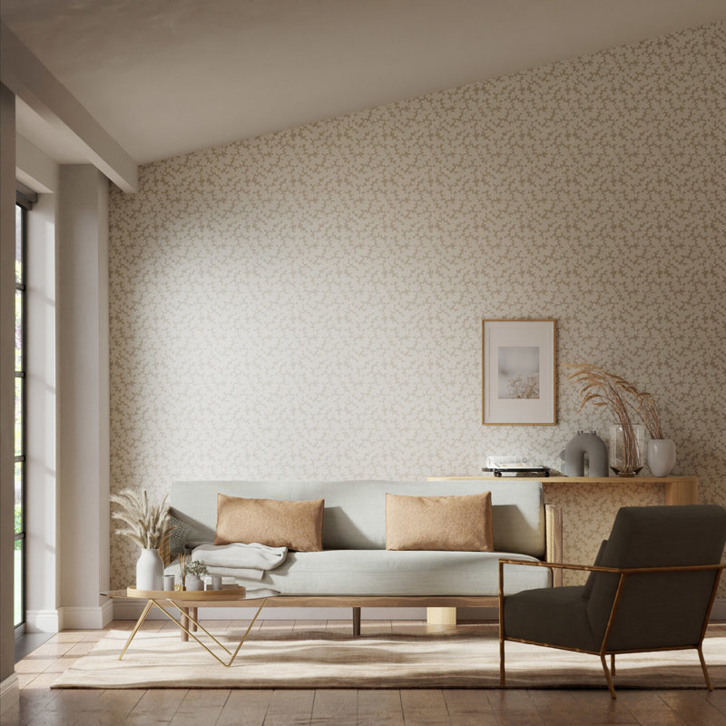 Zori 10.05m x 52cm Wallpaper Roll, Shiitake/Fig Blossom