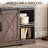 59 Inch TV Stand, Farmhouse Wood Entertainment Center with Sliding Barn Doors with Adjustable Shelves & Open Compartment-216642548