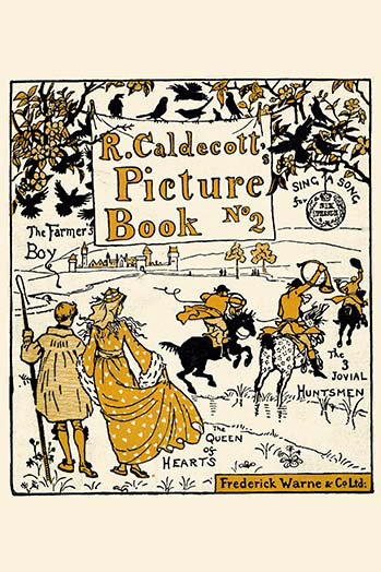 Livre d’art sur toile caldecott book n o 2 par randolph caldecott-impression d’art graphique, H 36 po x l 24 po x P 1,5 po