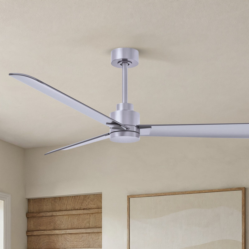 Ventilateur de plafond Alessandra, Nickel brossé, Nickel brossé