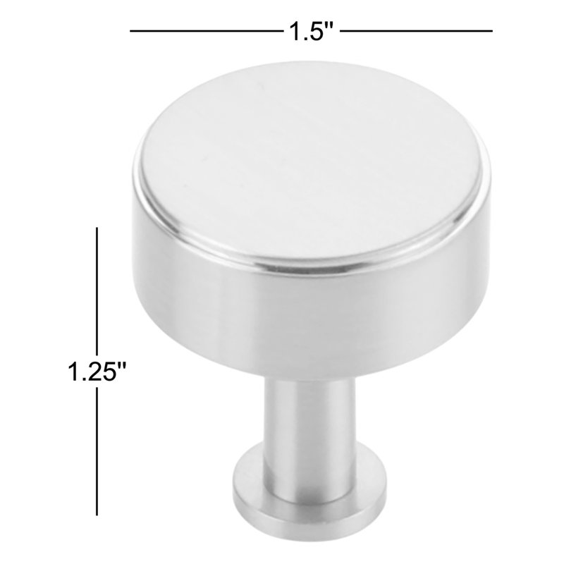Pub House Round Knob, Brushed Nickel