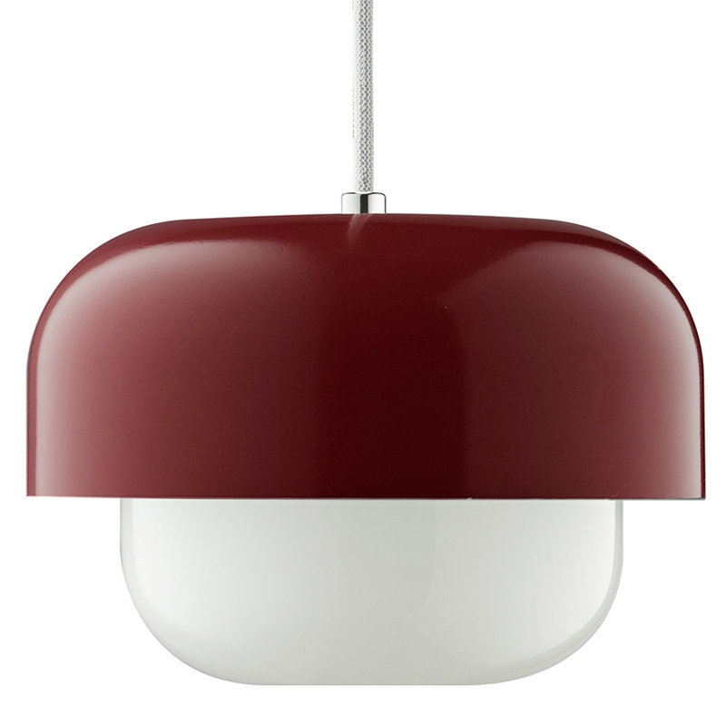 Haipot 1 - Light Unique/Statement Pendant, Dusty Earth Dark Red
