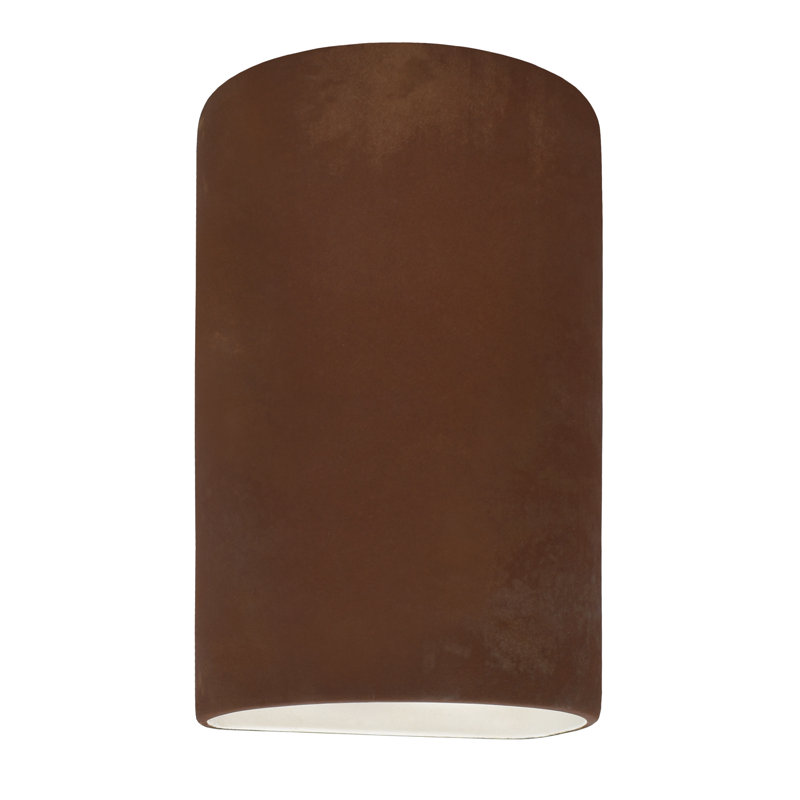 Applique murale 1 lumière Pacursa, H 12,5 po x l 7,75 po x P 6,25 po, Cuivre antique, DEL intégrées