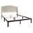 Rissie Gorgeous Upholstered Bed With 2 Nightstands In Linen-704555108-704555106