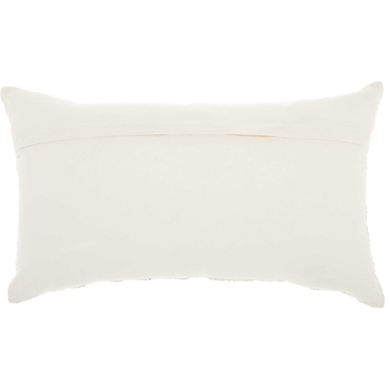 Sequined Cotton Throw Pillow, Pewter