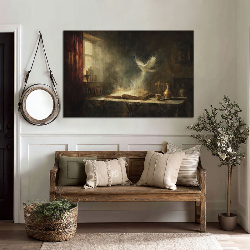 Art mural sur toile grand format Eernal Faith - Décoration de salon, de chambre à coucher ou de bureau, H 32 po x l 48 po