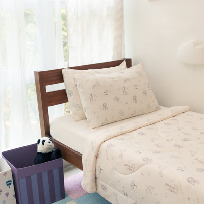 Édredon pour enfants avec 2 taies d'oreiller REST® Evercool®, doux et rafraîchissant, hypoallergénique, impression adorable faisant un cadeau parfait, 49 po x 69 po