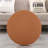 Light Coffee Magnesium Oxide Fluted Base Side Table, 17.72" Diameter Round Accent Table-683464813
