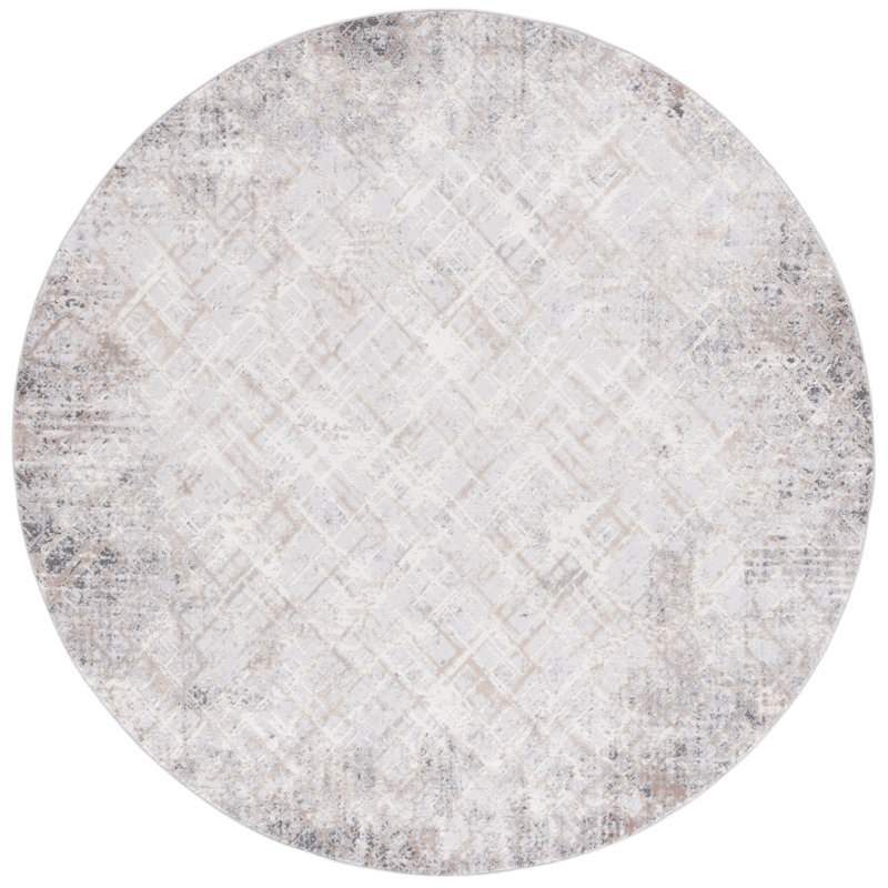 Vogue Performance Abstract Rug, Round 6'7"
