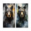 Ours noir sur une ombre dramatique-102573311-102573314