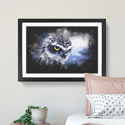 Owl in Nepal - Picture Frame Graphic Art Print