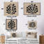 Amot - art mural corail, impression sur toile bord de mer noir 2 pièces-922957702-922957701-922957703