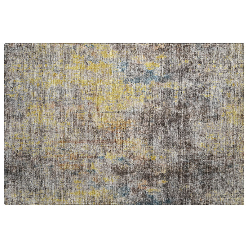 Tapis à poil long de qualité supérieure lavable à la machine ADS655, Moka, 1 pi 8 po x 2 pi 6 po
