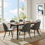 Ensemble de salle à manger rectangulaire de 63 po avec chaises rembourrées Shivani-105494030-128837125