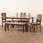 6 - Person Four Leg Dining Set-182595940-182595941