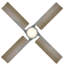 Ventilateur de plafond intelligent d'intérieur / extérieur à 4 pales de 56 po gris / gris vieilli avec ensemble d'éclairage à DEL et télécommande inclus-32650313