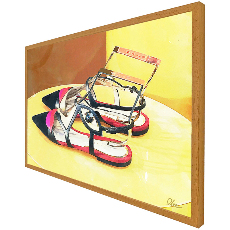 Single Picture Frame Print, 76cm H x 114cm W x 4cm D, Oak