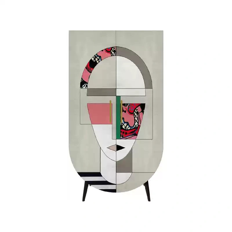 Armoire moderne à double porte minimaliste