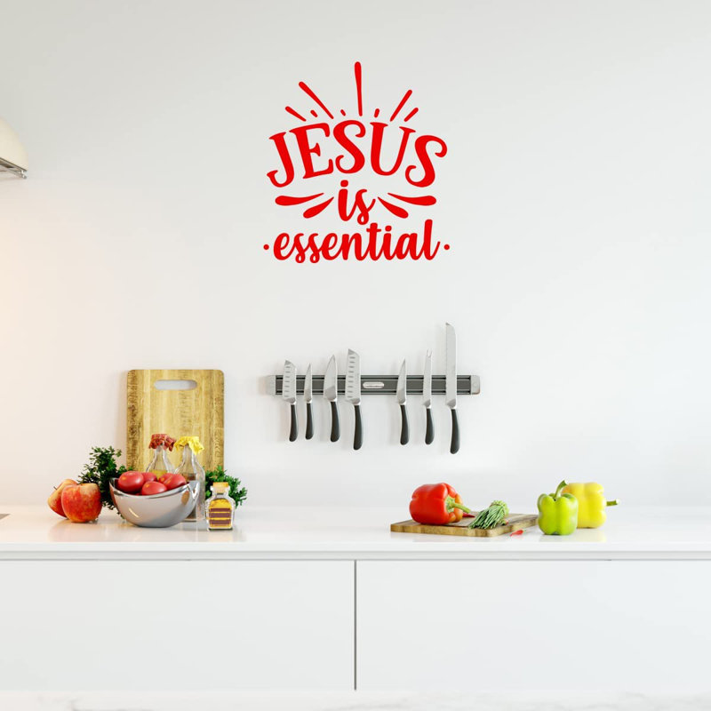 Text & Numbers Non-Wall Damaging Wall Decal, 10" H x 9.25" W, Red