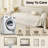 Pet-Friendly Waterproof Couch Cover with Tassel, Beige 91"x 150"-498867799-488170723