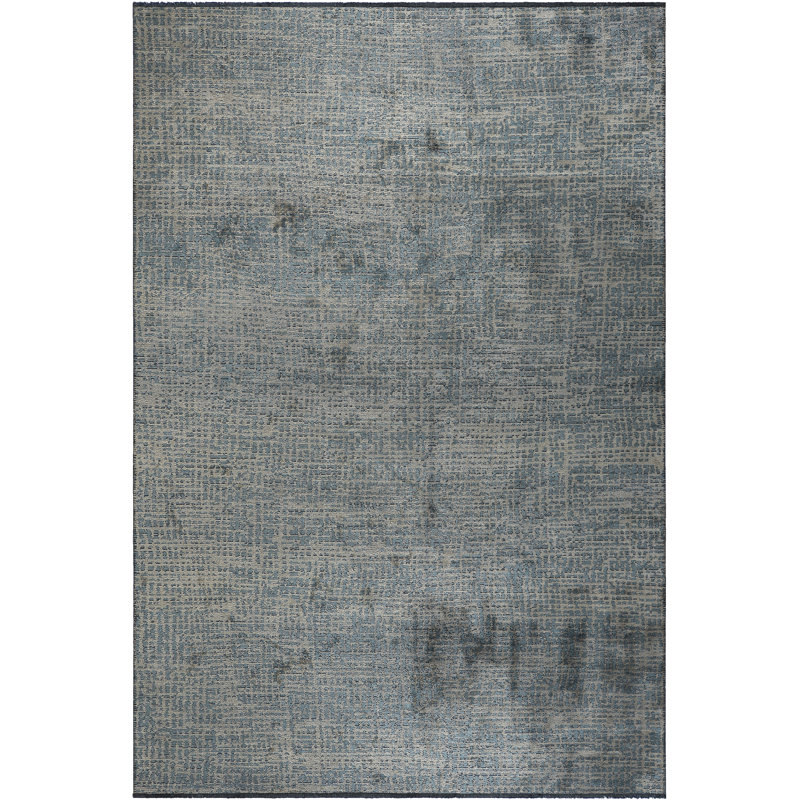 Rapture Gray/Blue Abstract Luxury Area Rug, Rectangle 7'10" x 11'2"
