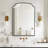 Fan-Shaped Wrought Iron Framed Decorative Mirror-664117793-664117797