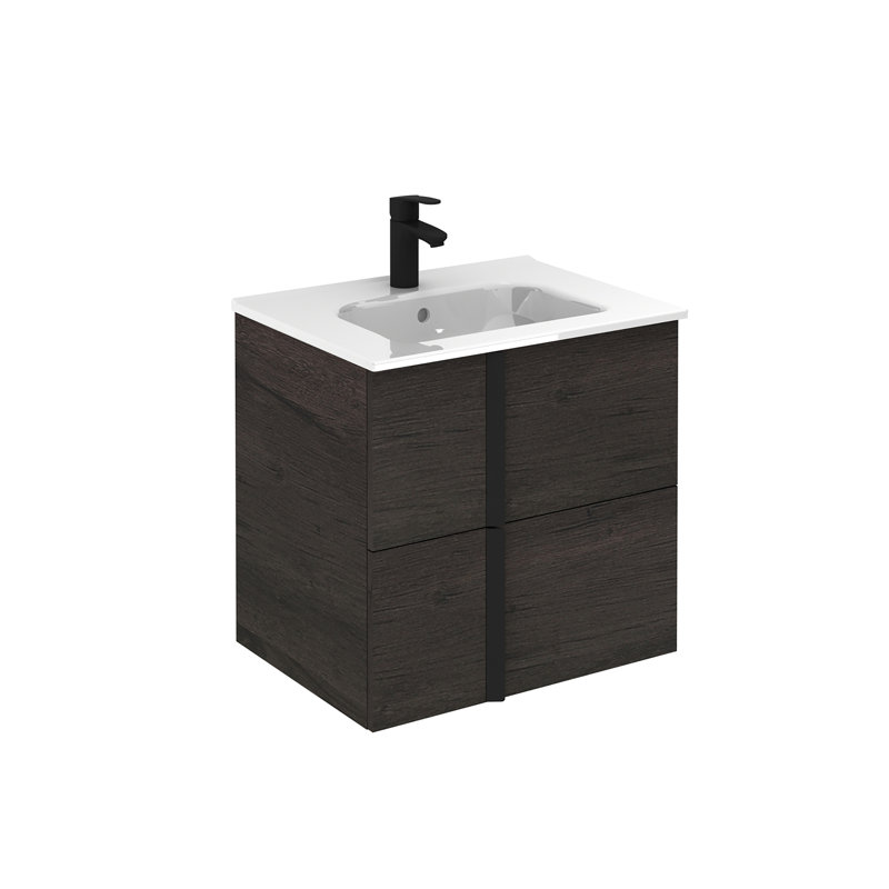 Ensemble de meuble-lavabo de salle de bain simple fixé au mur 32 po Miguel