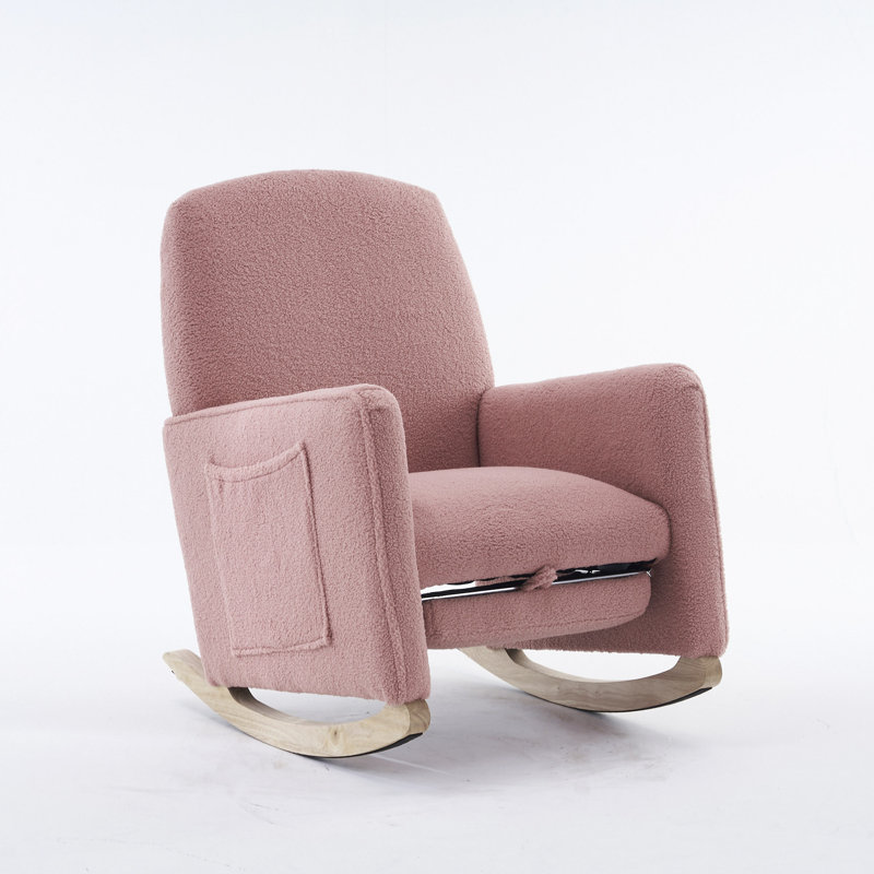Chaise berçante Teddy, Rose